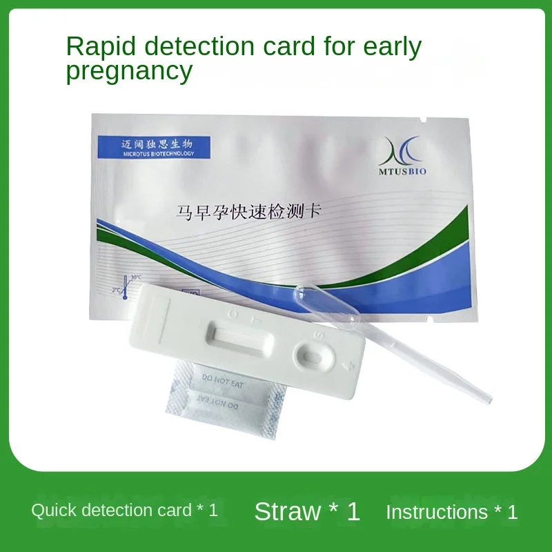 AnimalHorseEarlyPregnancyTestCardMotherHorseStrictPregnancy
