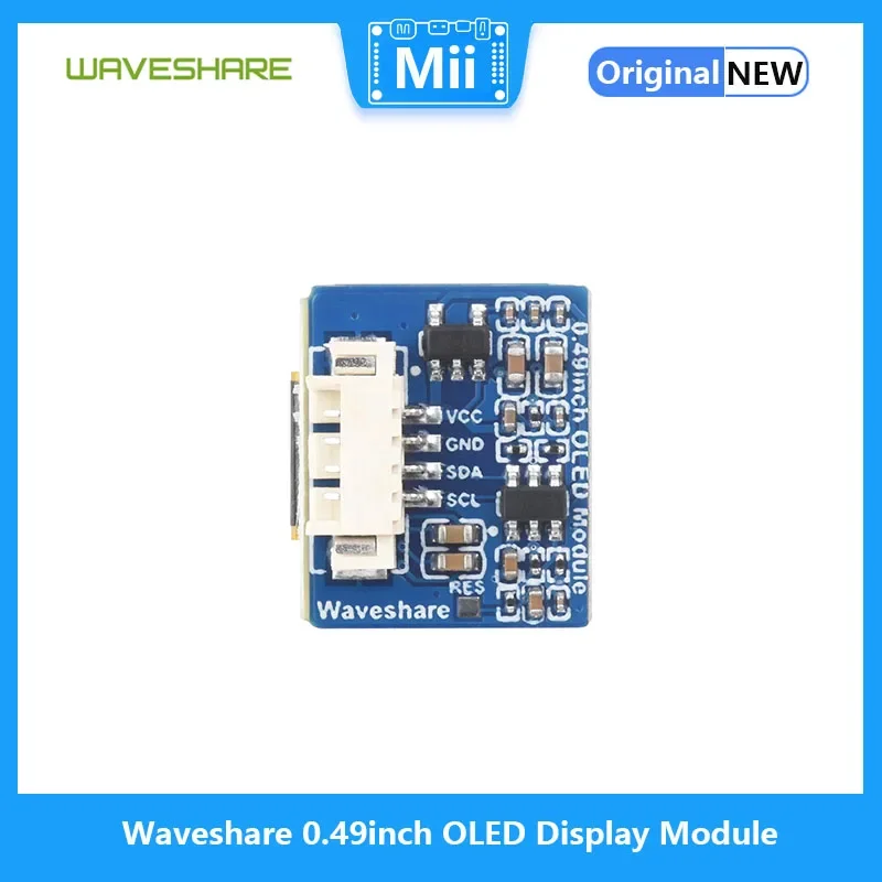 Waveshare OLED ÷ , 64  32 ػ, I2C ,  ÷ ÷, 0.49 ġ