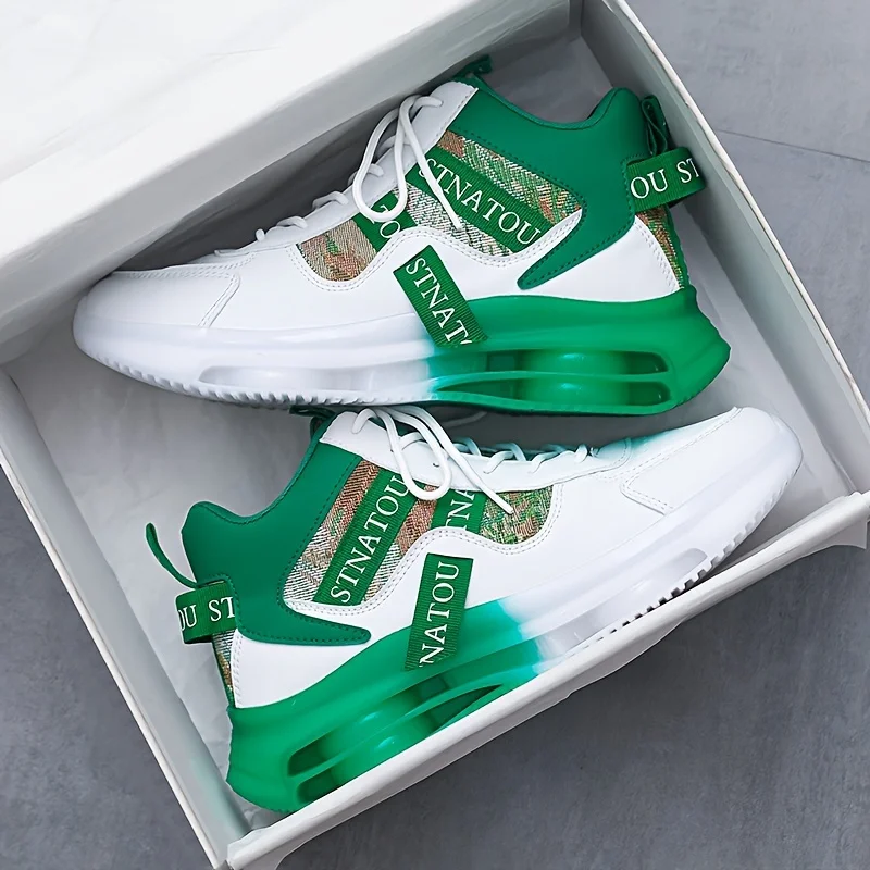 Men's Height-Increasing Ultra-Light Versatile Simple Dad Trendy Shoes Men's and Women's Shoes Autumn and Winter Couples' Same Trendy Shoes Non-Slip Travel Shoes Boys' Casual High-Top Sports and Leisure Men's Shoes