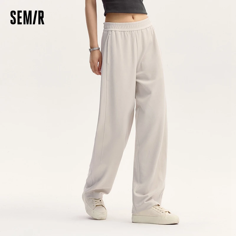 Semir Casual Pants Women Solid Color Versatile Black Trousers 2024 Autumn New Slimming Pants Sports Pants Banana Pants 3