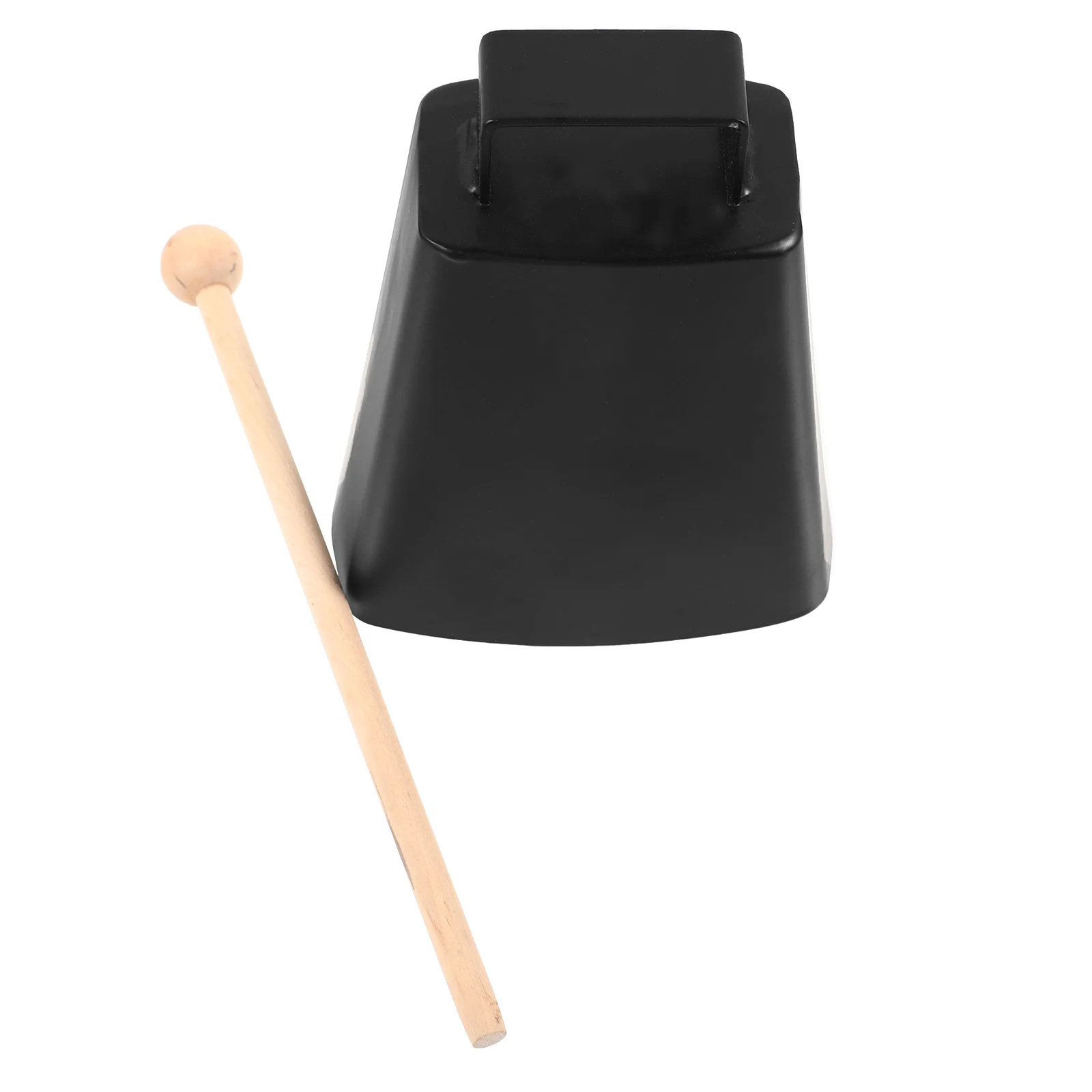 

Metal Cowbell Musical Percussion Instrument Practice Cowbell Hand Bell with Stick for Beginners and Professionals