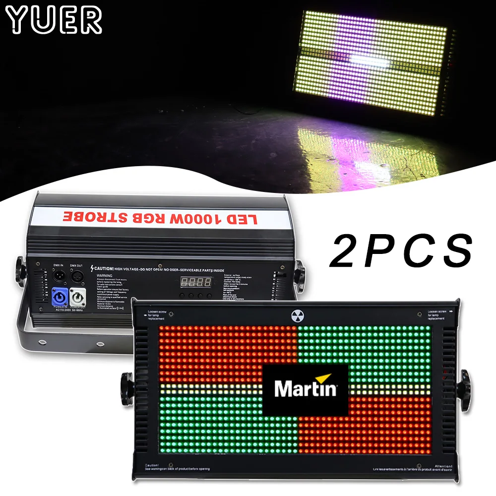 

2PCS New Martin Atomic LED 8+8 Zone RGB White Strobe Horse Racing Wash Effect For Dj Disco Concert Live Show Home Party Flash