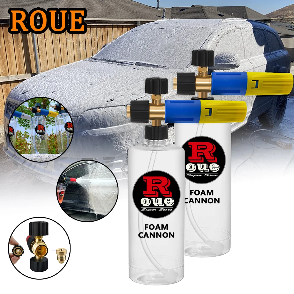 

ROUE High Pressure Snow Foam Gun Car Washer Foam Lance Foamer Cannon Sprayer Foam Generator For Karcher Parkside Michelin Bosch