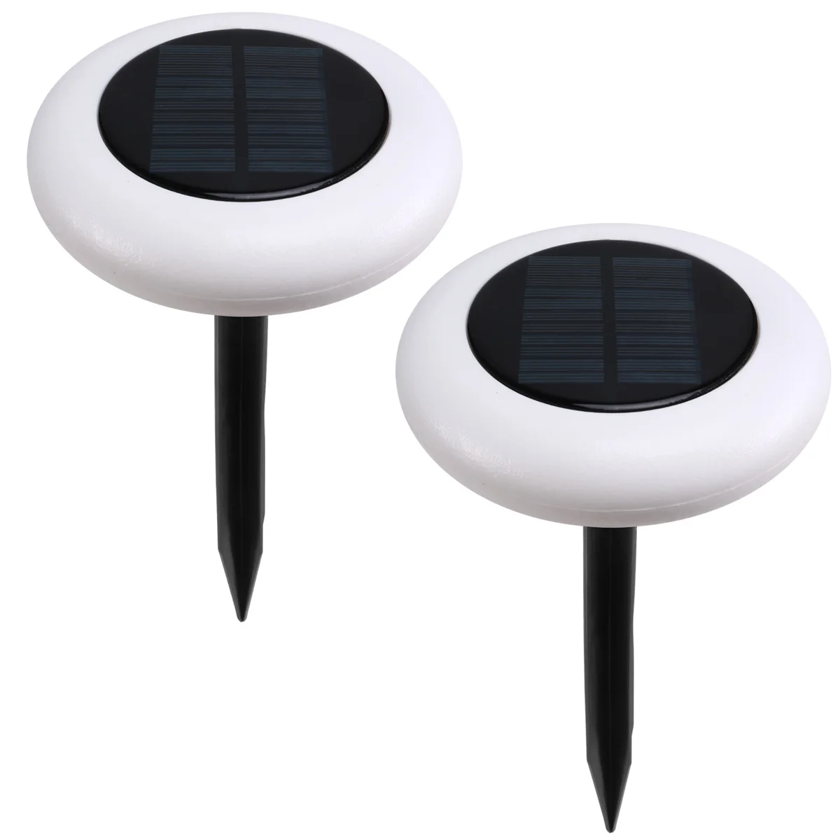 BAAU Solar Outdoor Lights Lights Round Outdoor Landscape Spotlights Garden Decorative Lawn