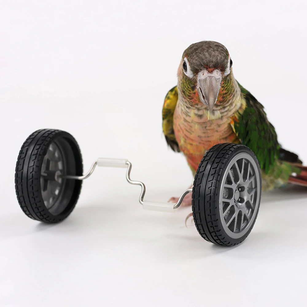 1pc Parrot Balance Car Toy Mini Interactive Intelligence Training Toy for Pet Bird Parrot Cockatiels Budgie Skill Training Props