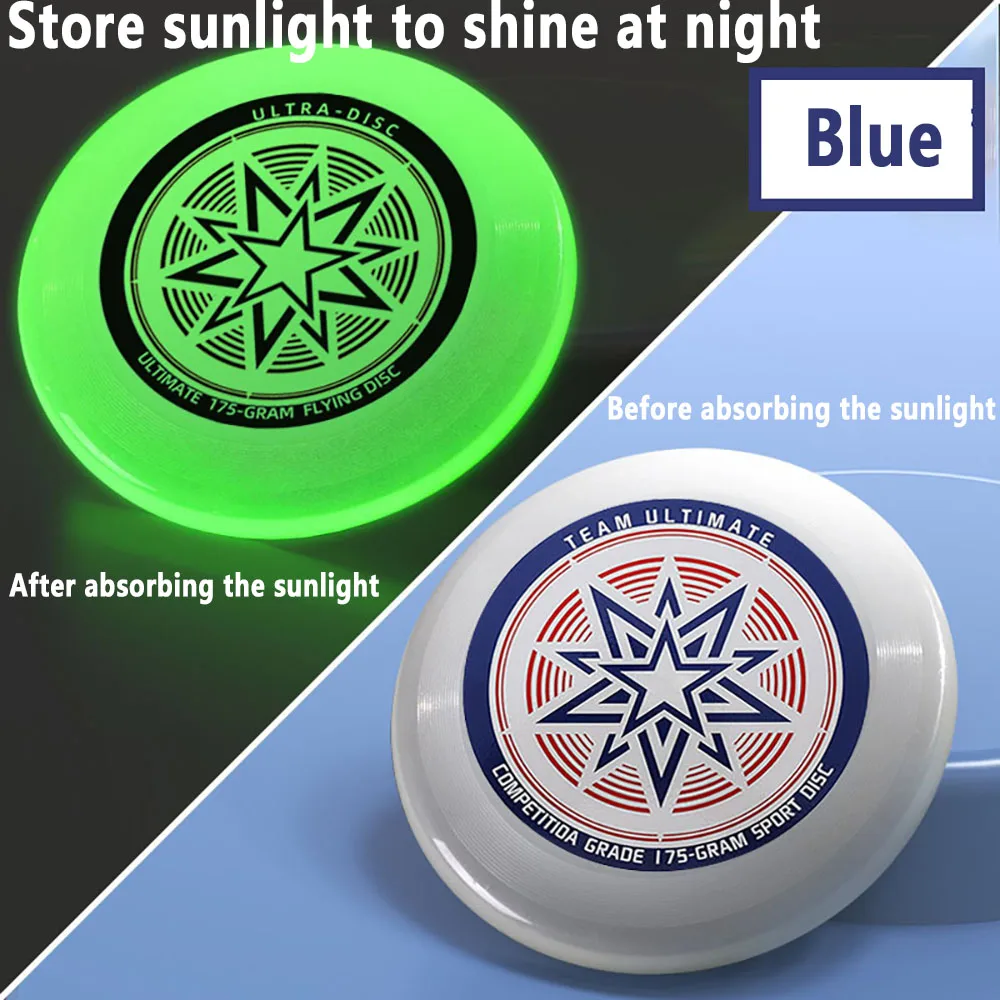Swivel Flying Discs Professional Throwing Disc Lightweight for Outdoor Sports Beach Camping Game Luminous Frisbee Flying Saucer 5