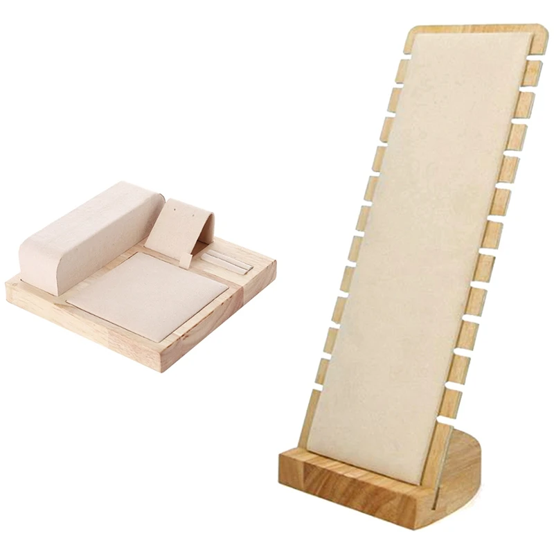 

Подставка для ювелирных изделий, 10X10X26 см, 15X15X5 см, 2 шт.