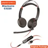 Original Blackwire C5220 USB-A 3.5mm Headset, Binaural Wired PN: 207576-01 C5200 Series Noise Canceling Headset 1