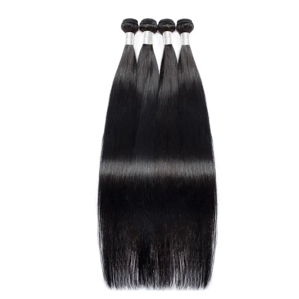 Human Hair Bundles Bone Straight Human Hair Bundles 12A Brazilian Raw Hair Bundles Weave Unprocessed Virgin Human Extensions for Black Women