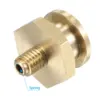 Uxcell Brass Push Button Grease Oil Cup M6x1 Male Thread Ball Oiler for Lubrication System 4