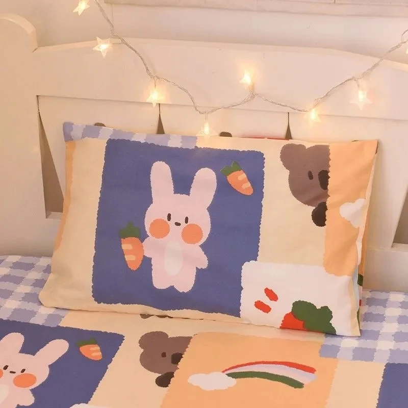 Four Seasons Soft Skin-friendly Baby Pillowcase Children's Bed Pillowcase Cartoon Baby Pillow 100% Cotton Pillow cover 4