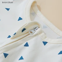 Insular Baby Sleep Sack Sleepping Bag Unisex Sleeveless 100% Cotton Wearable Bedding Blanket Suit Summer Soft For Baby Toddler 2