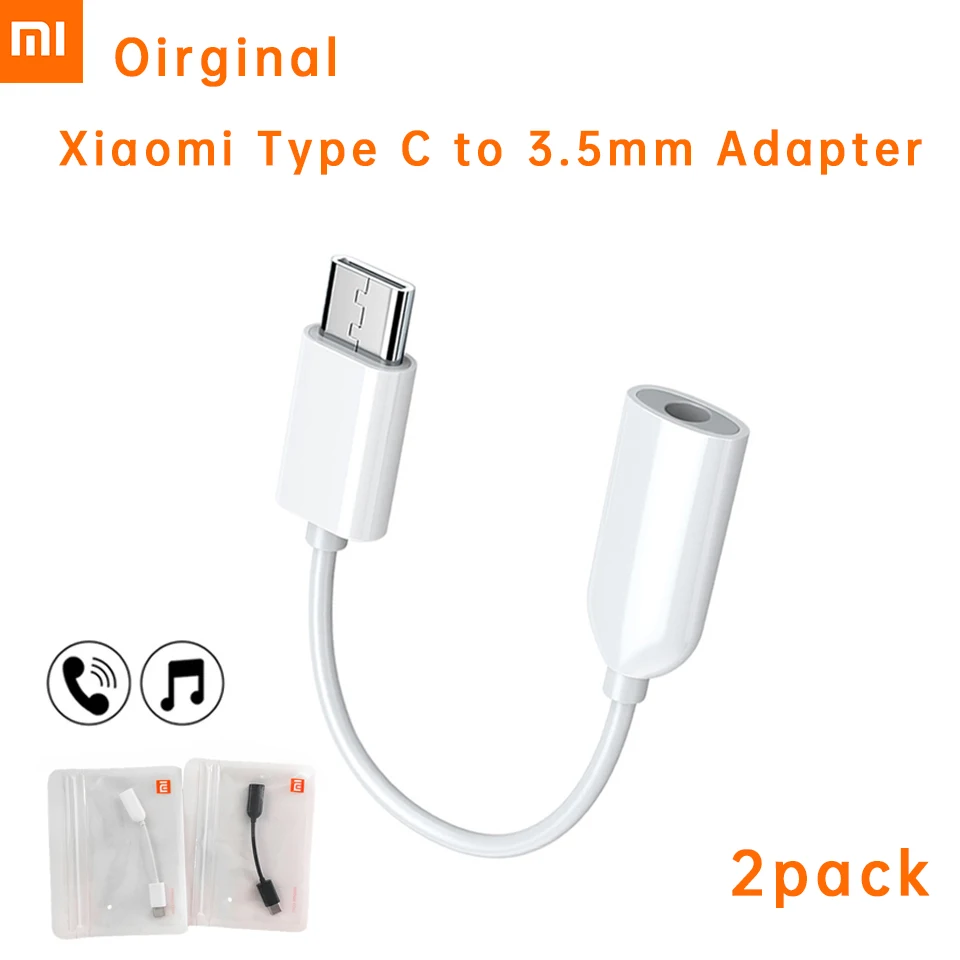 Usb to type c adapter Usb to 3.5mm adapter Type c to 3.5mm adapter Type c aux adapter Type c adapter Type c to aux adapter Audio earphone converter Audio headphone adapter 3.5mm audio adapter Xiaomi Original Usb Type C To 3.5mm Headphone Jack Converter For Mi 13 12X 12 11 12T Pro 11T Poco F4 3.5 MM Aux Audio Adapter
