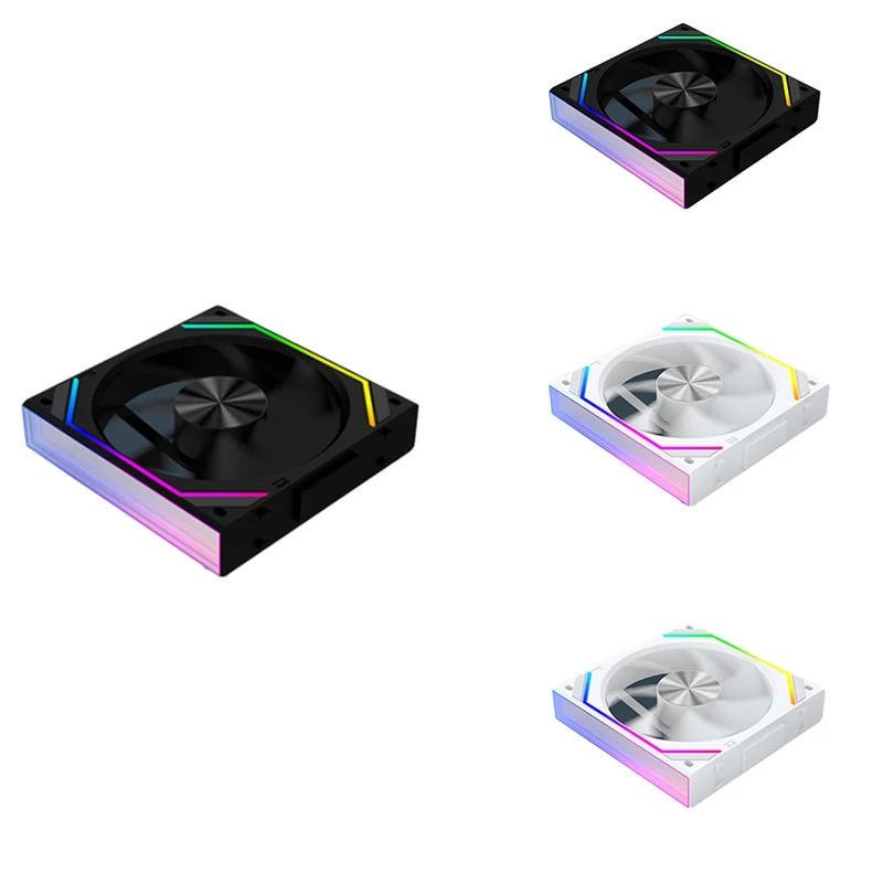 V2RS Case Fan Magic Block Free Splicing 120Mm PC Computer 12V Chassis Fan Lian 3PIN 5V ARGB Divine Light Li,cooling fan,gaming cooling fan