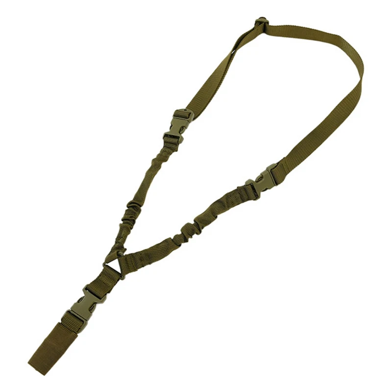 

Tactical Single Point Rifle Sling Adjustable Bungee Hunting Shoulder Strap Length for Airsoft Gun Sling Hunting Accessories