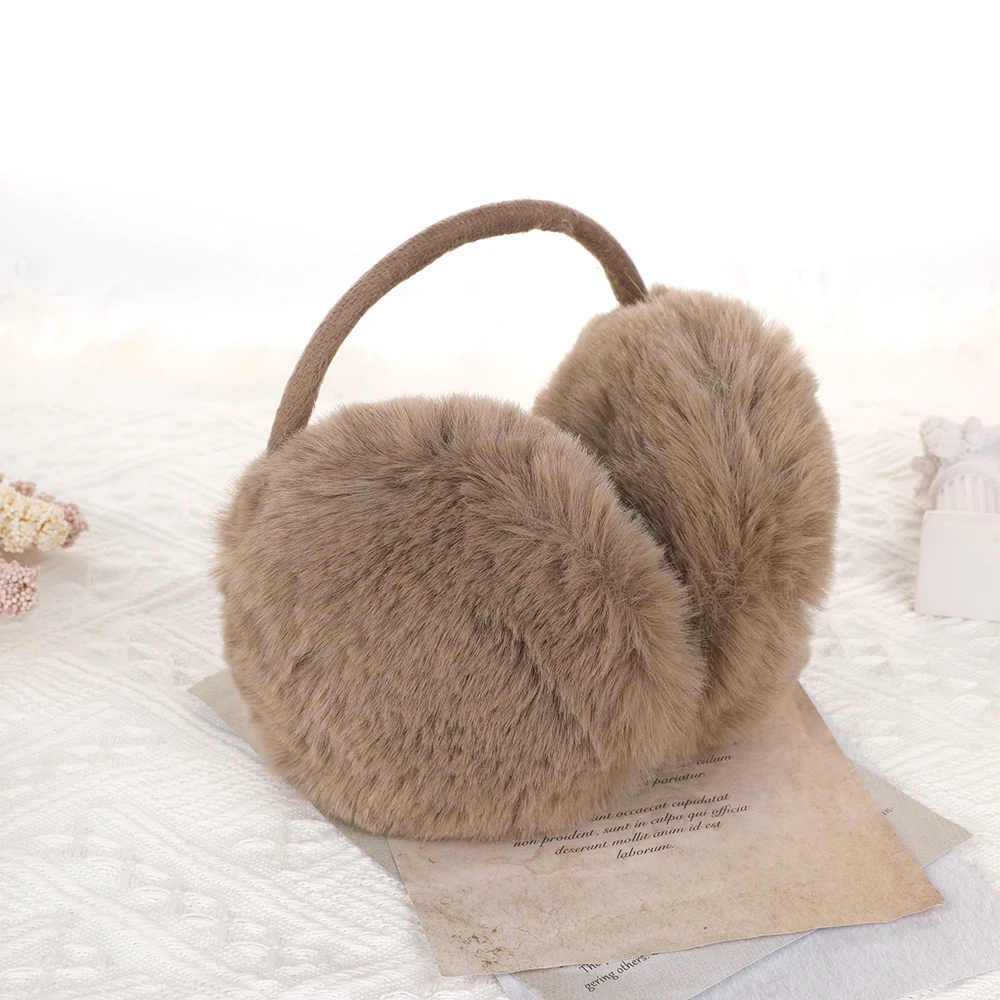 1pc Women Antifreeze Earmuffs Winter Warm Plush Earmuffs Folding Ear Muffs For Ladies Outdoor Ear Protector Girls Cover warm earmuffs