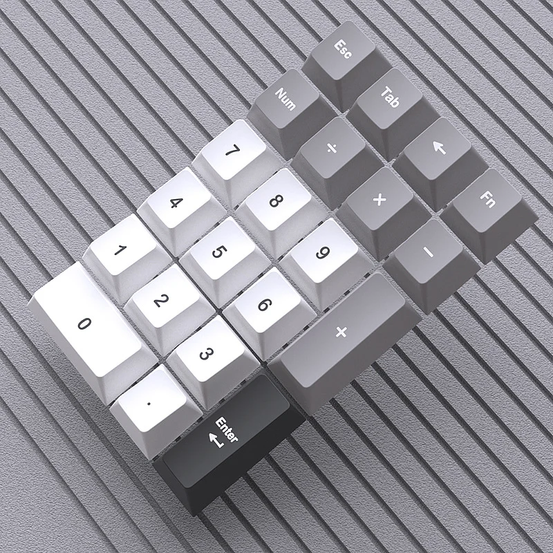 KUXM 혈액 산소 레드 21 키캡 PBT 오리지널 열승화 숫자 키패드 (금융 회계용)
