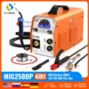 HITBOX MIG Welder  3 In 1 Semi-automatic Aluminum Welding Machine MIG250DP 220V Pulse Mig 3 In 1 Inverter Weld Technology 1