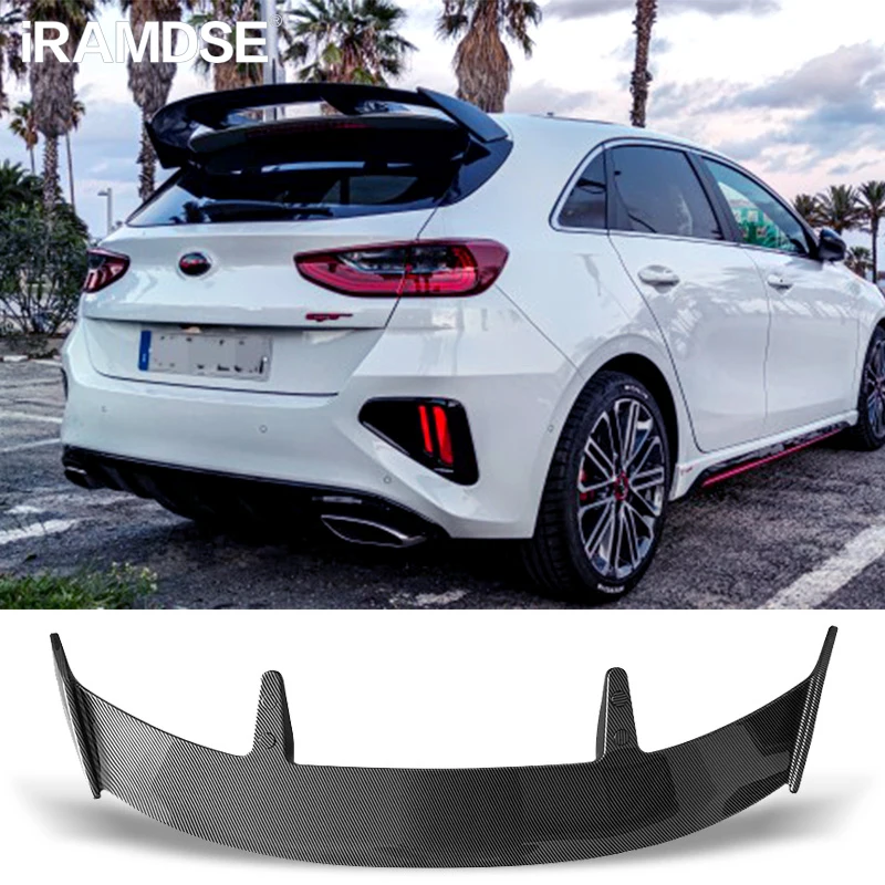 Labbro dello spoiler dell'ala posteriore in gomma universale - Labbro del bagagliaio aerodinamico nero per la modifica dell'auto - Adattamento universale, spoiler posteriore, labbro del bagagliaio, sp