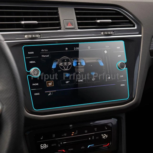 Pellicola salvaschermo in vetro temperato per Volkswagen Tiguan SEL 2021  2022 pellicola di controllo centrale per auto con cabina di guida digitale  - AliExpress