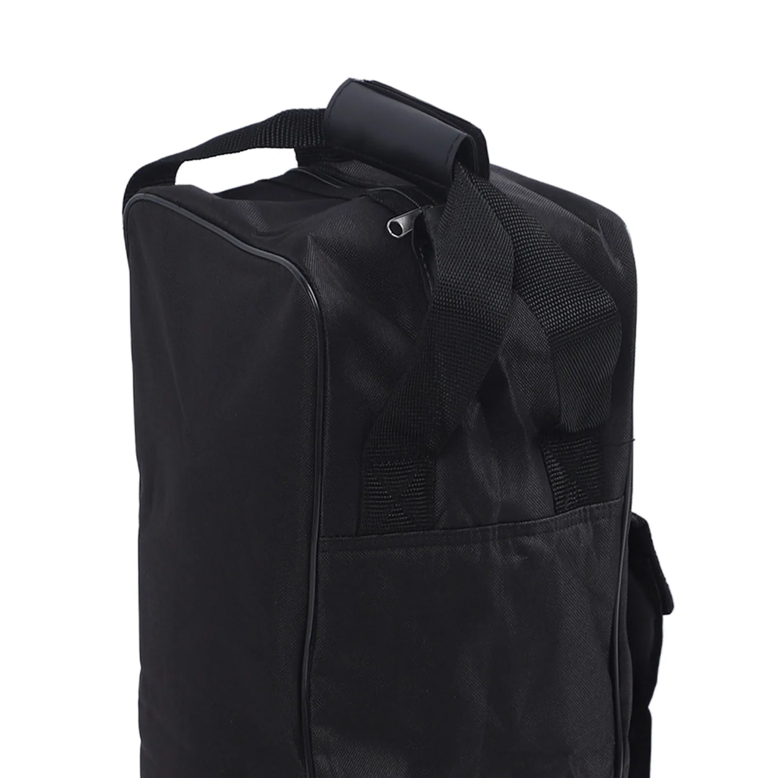 Boot Bag with Handle Oxford Cloth and Leather Black Waterproof Portable Boots Storage Bag for Cowboy Boots Snow Boots 6