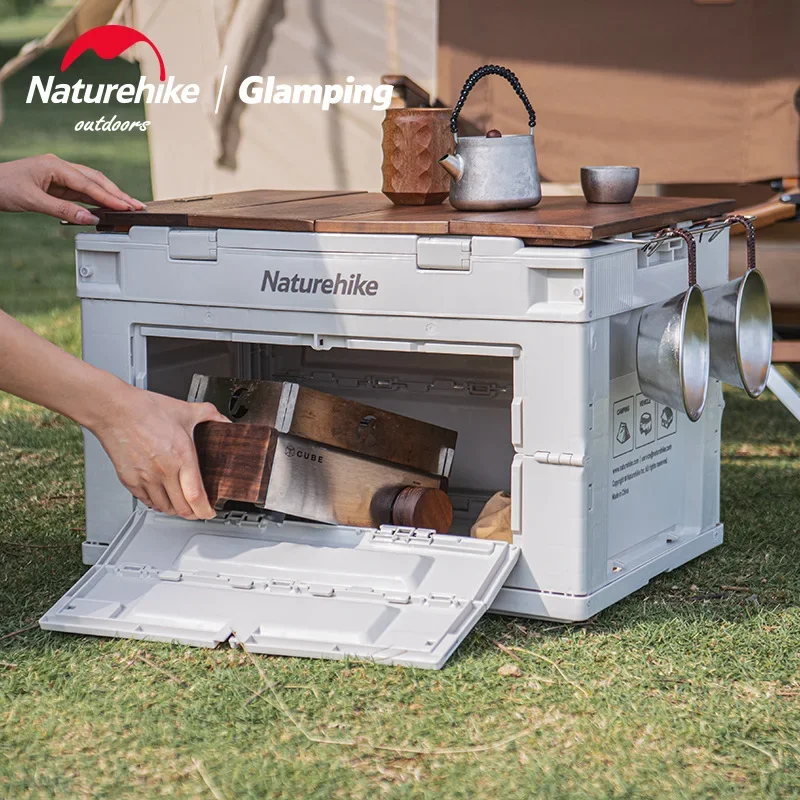 Naturehike PP Folding Storage Box, Portable, Large Capacity, Outdoor Travel Storage, Sundry Bag