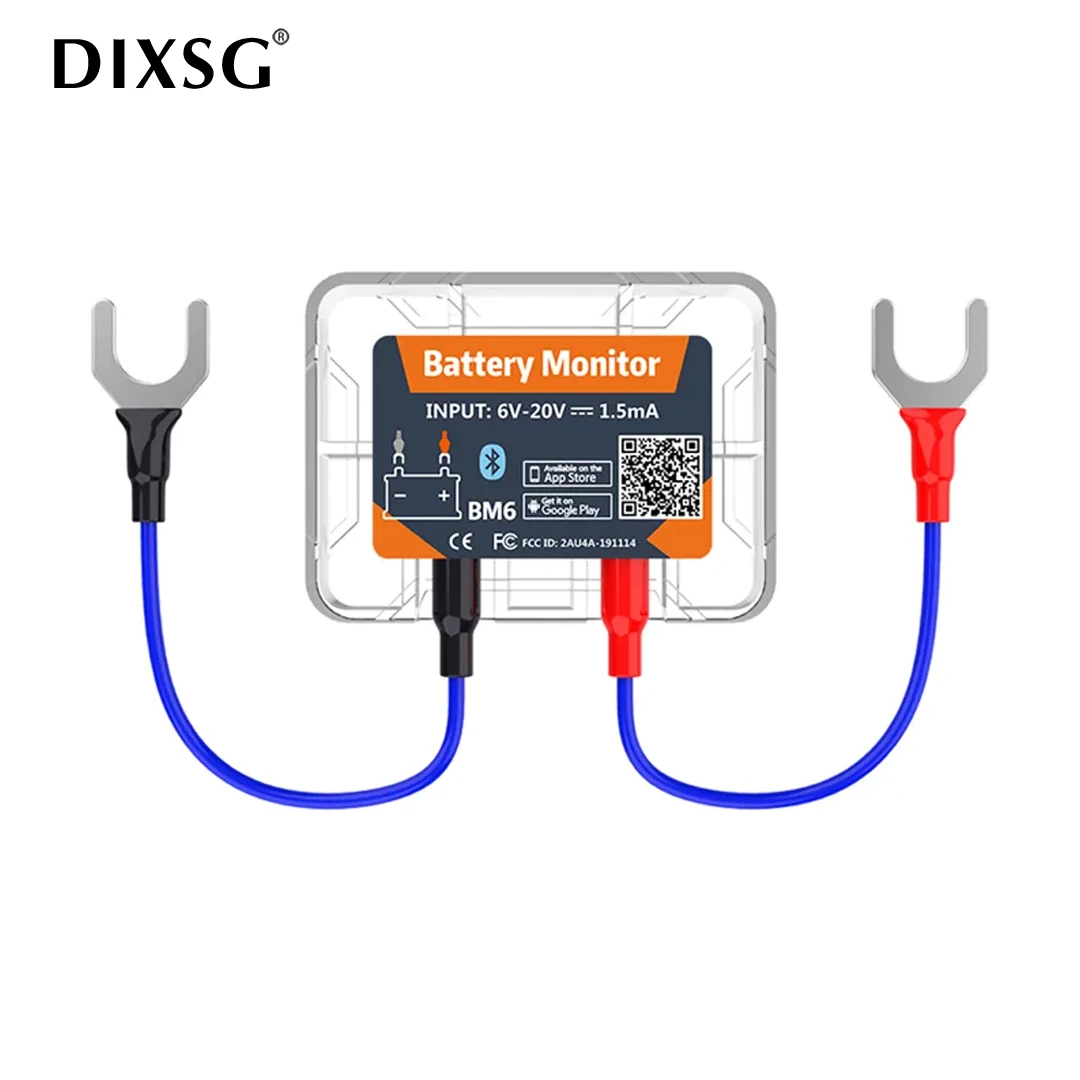 BM6 Wireless Bluetooth 4.0 12V Battery Monitor Motorcycle Truck Car Battery Charging Cranking Tester Health Monitor