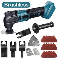 Brushless Oscillating Multi-Tool Cordless Electric Saw Trimmer/Shovel/Cutting/Polishing Woodworking Tool for Makita 18V Battery 1