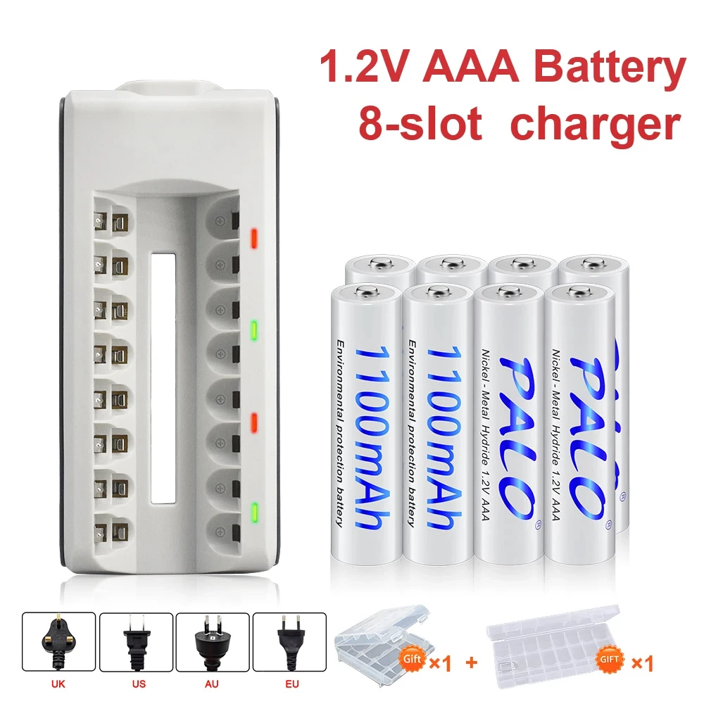 Palo-aaa Bateria Recarregável 1.2v 1100mah Ni-mh Nimh Bateria Recarregável para Lanterna Brinquedos Mouse de Controle Remoto 416 Pcs