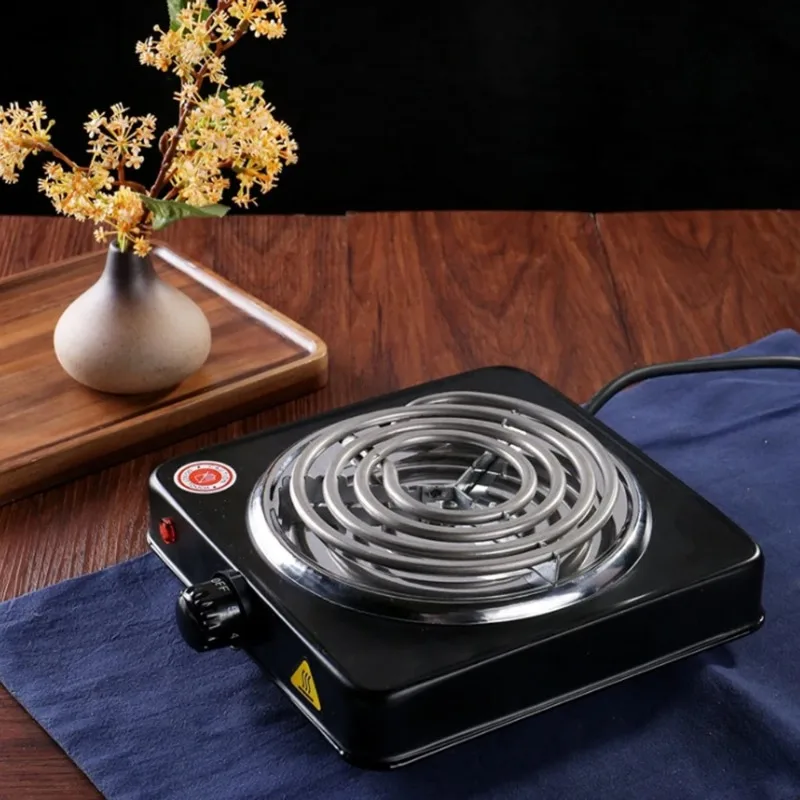 Electric Furnace Household Mini Single Disc Burner Portable Hot Plate Mosquito Incense Furnace 500W High Power 200-1000℃ 3