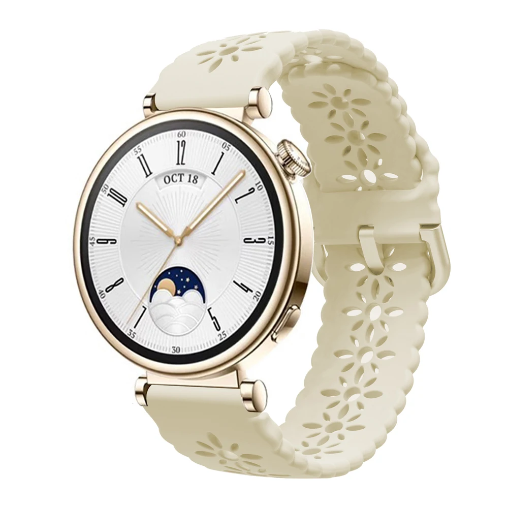 Sporty Silicone Watchband – 18mm Strap