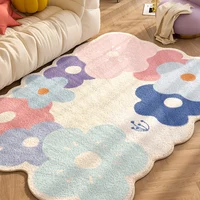 Bedroom Home Carpet Large Area Colorful Living Room Flower Thickened Decoration Rug коврик Kidsroom Maison Tapis 양탄자 Pink Decor 2