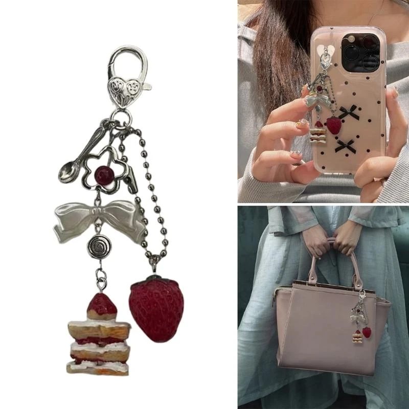 Key Accessory Phone Bag Ornament Acrylic Alloy Texture for Everyday Use Travel XX9C