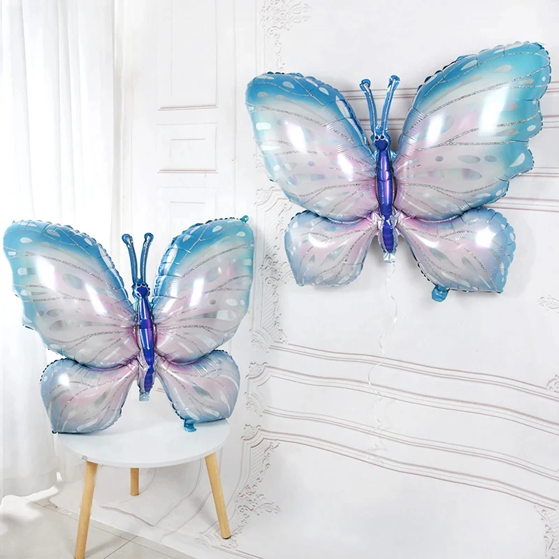 

Large Butterfly Foil Balloon 3D Insect Butterfly Fairy Helium Balloon for Girls Birthday Party Decoration Kids Toy Gift Wedding