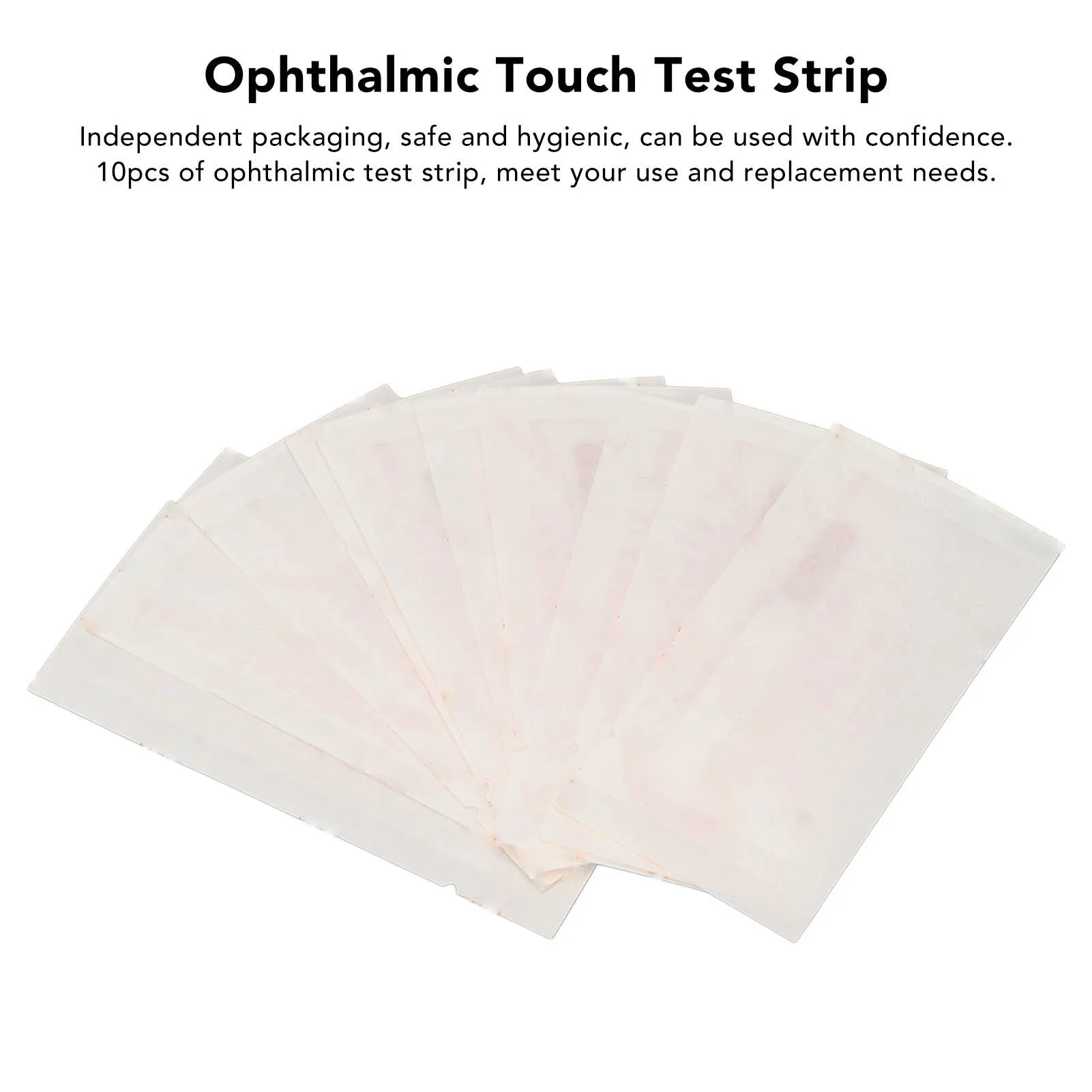 10pcs Fluorescein Sodium Ophthalmic Test Strip Professional Portable Cornea Cellular Damage Test Strips Ophthalmic Touch Strips 4