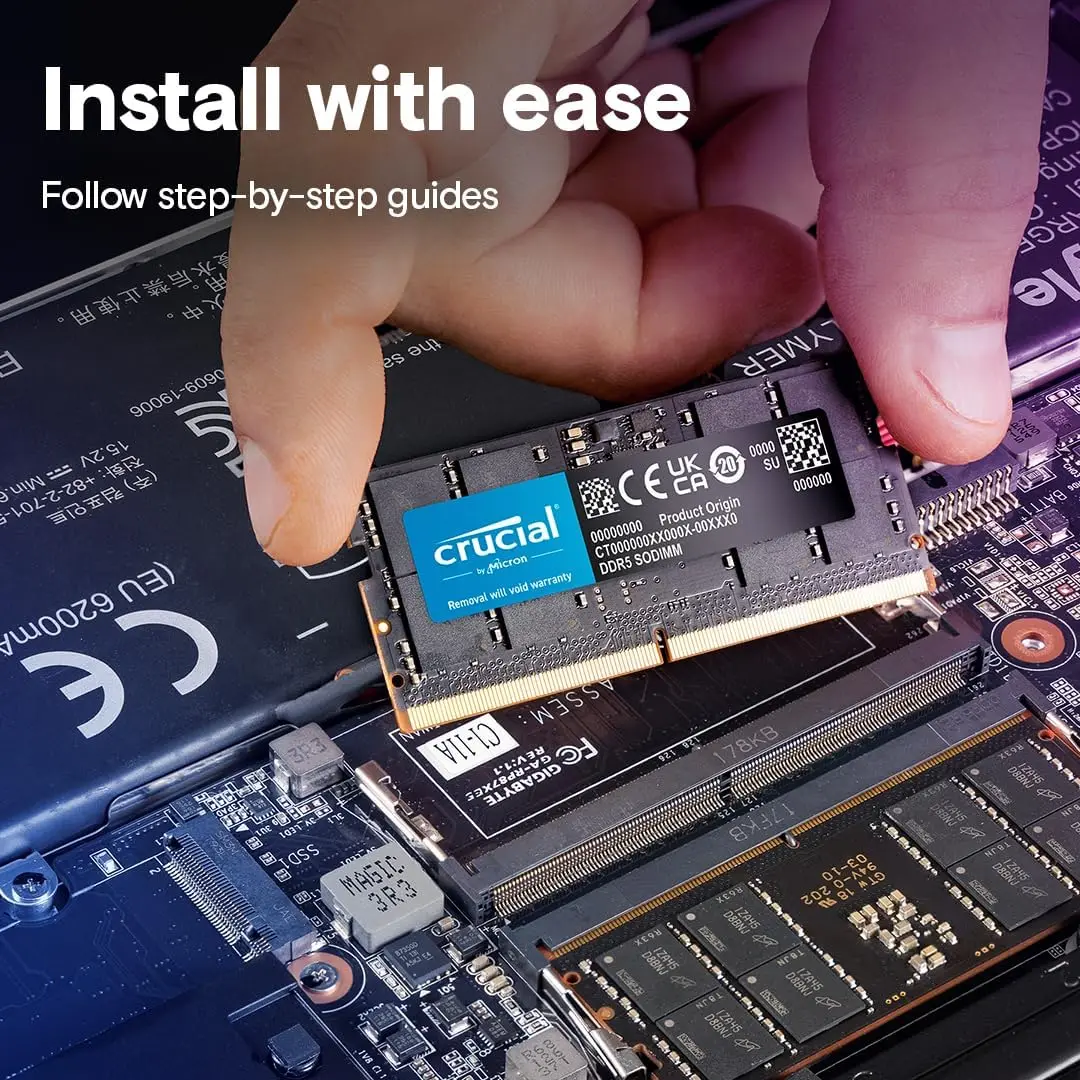 Crucial ノート用 32GB (16GBx2) DDR5-5600 Crucial 16GB/24GB/32GB/48GB DDR5 RAM 5600MHz ノートパソコン用