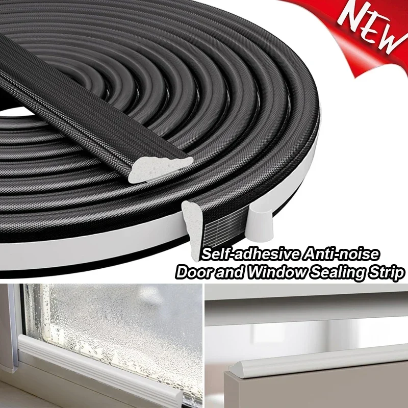 5M Cladding Door and Window Sealing Strip wedge weather stripping Foam Insulation Stripped Doors Gap Filler Noise Blocker Tape