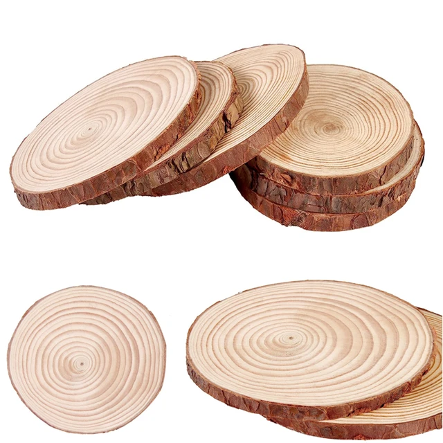 Unfinished Natural Wood Slices 3-20cm Thick Craft Wood kit Circles