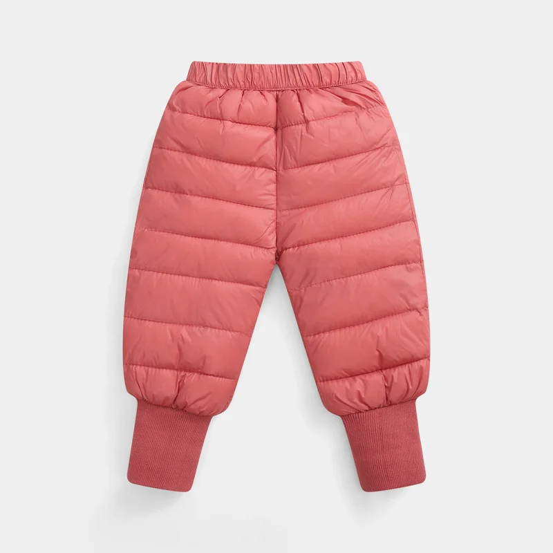 Winter Kids Warm Down Pants Autumn Children Clothing Boys Girls Thick Ski Trousers Baby Windproof Snow Long Pants 1-5 Years