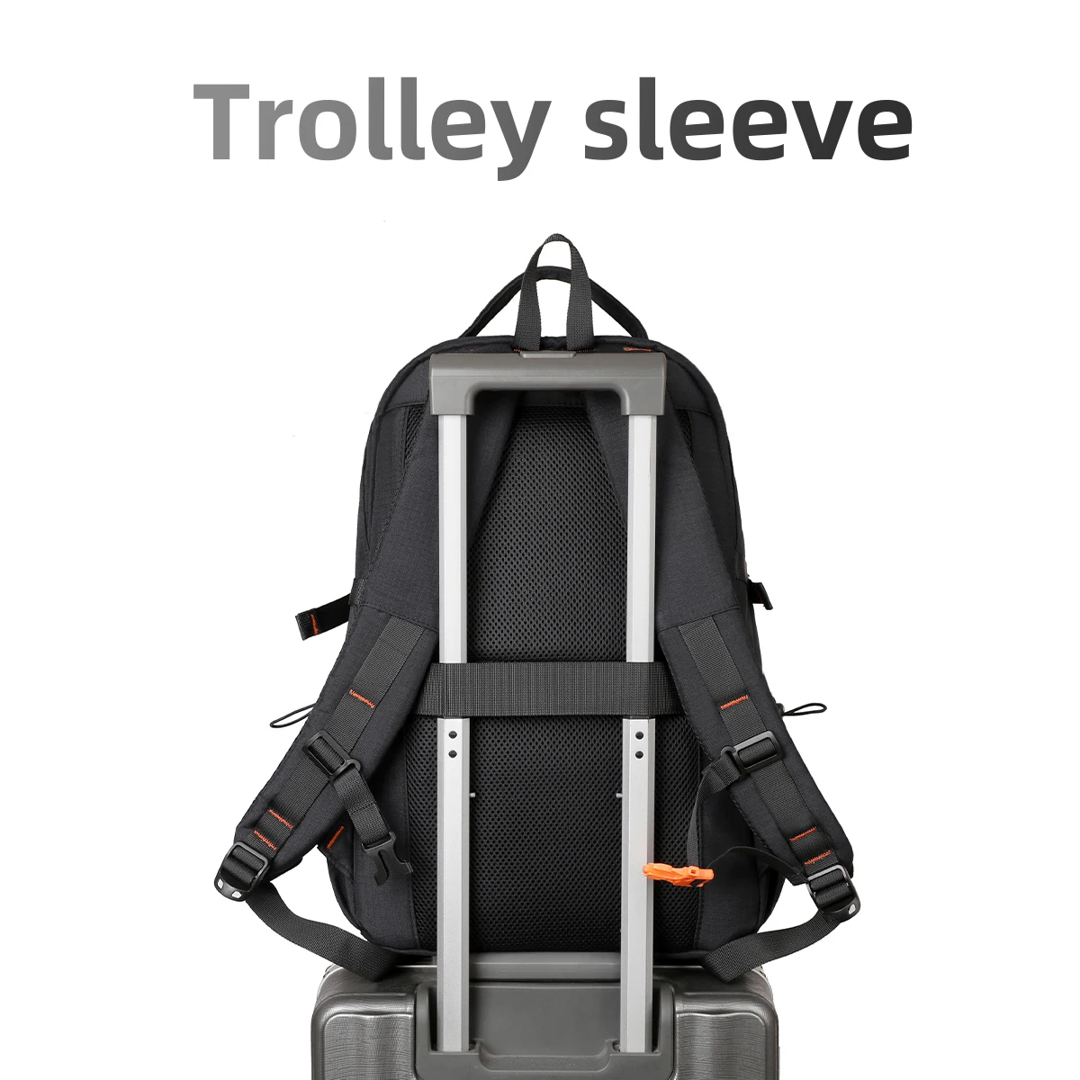 Urban Commuting Men's Large-Capacity Business Waterproof Backpack Travel Laptop Business Trip Backpack College Student High School Student Hiking