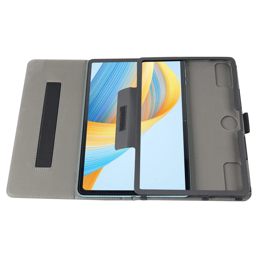 Custodia Per Tablet Blackview Mega 2 12 Pollici 2025 - Yystao Con Supporto Pieghevole, Tripla Piega, Funzione Stand-by E Sveglia Automatica, Colore Grigio