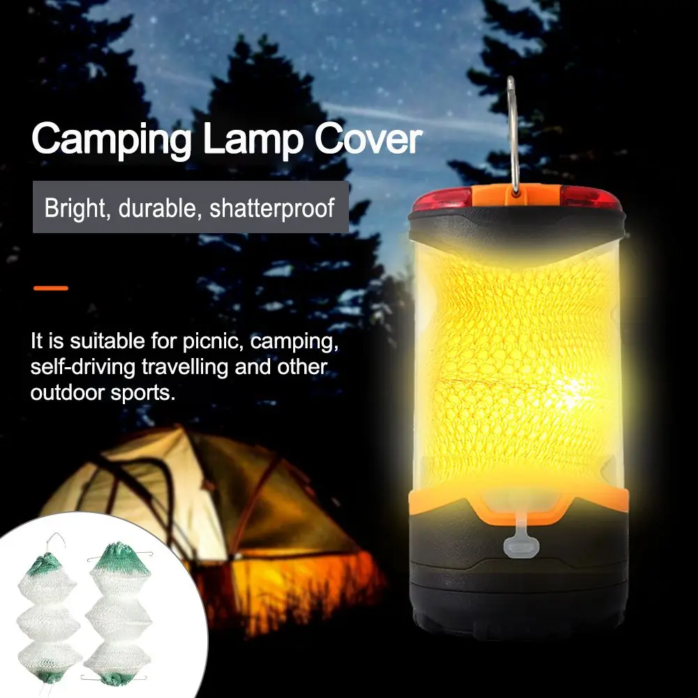 4PCS Gas Lantern Mantles Kerosene Gas Lamp Cover Durable Mesh Camping Lamp Pressure Lamp Mantles