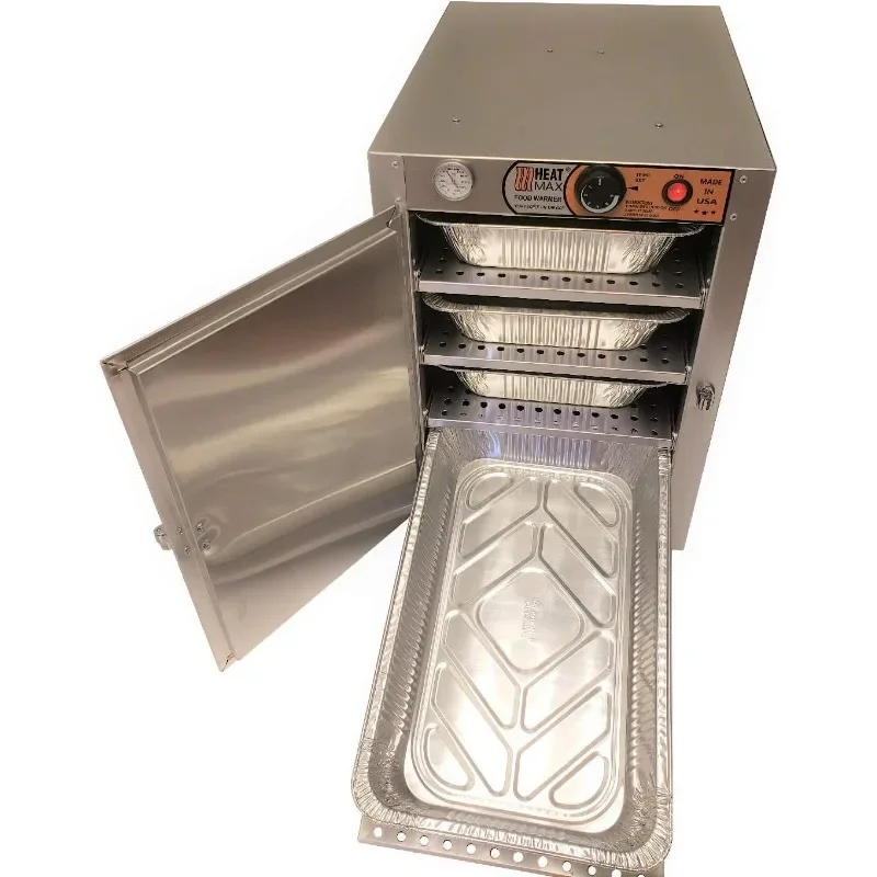 HeatMax 162224 Electric Party Catering Full Size 3.25" Tall Pans Hot Box Food Warmer, The Original and The Best