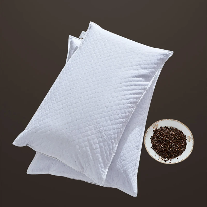 Holaroom Bedding Pillow Neck Protection Pillows Plaid Shaped Buckwheat Husk Filling Cushion for Home Sofa Office Nap Sleeping 6