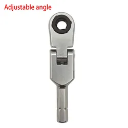 Enhanced Socket Torque Wrench Hand Tool - Stainless Steel Hexagonal Ratchet Screwdriver (Adjustable angle)