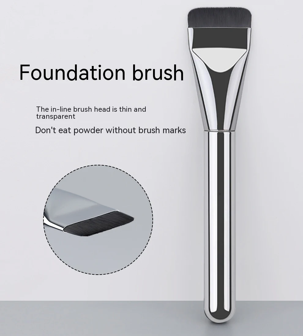 Ultra Thin Foundation Brush Lightweight and Thin Face Contour Brush Flat Contour Brush Blending Foundation Cream Makeup Brushes
