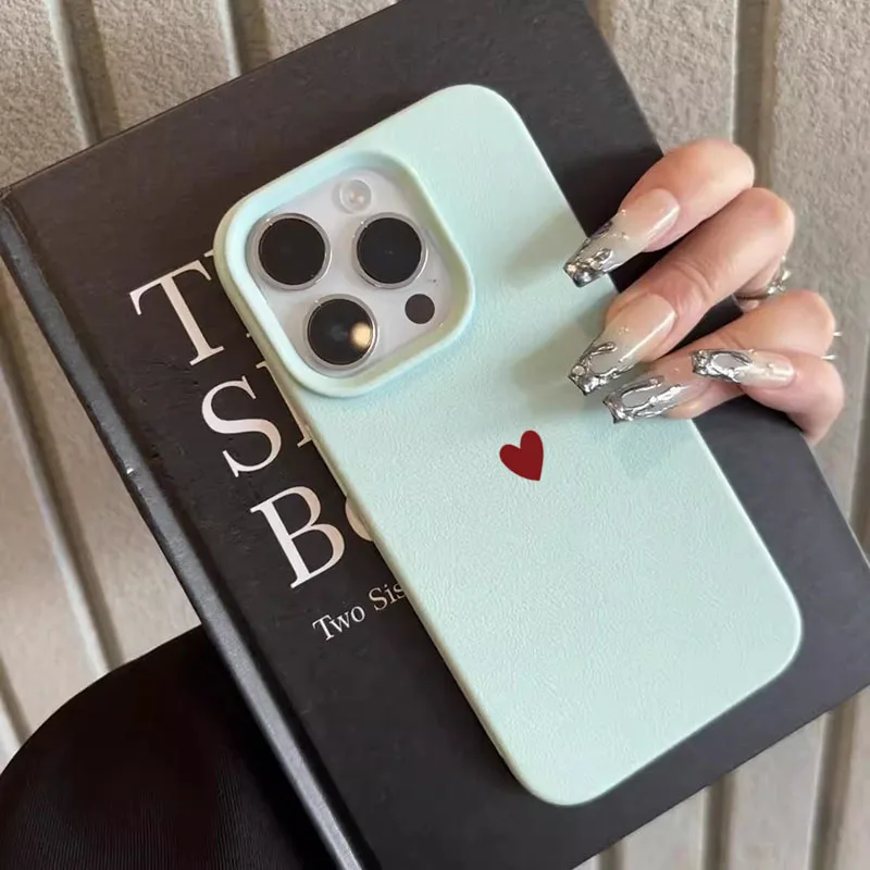 Simple Red Love Heart Soft TPU Phone Case Image 8