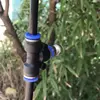8mm Misting Fogger Nozzle 5pcs Orifice0.1mm-0.8mm with Quick Slip Lock Tee Connectors for Home Garden Irrigatiion Cooling System 5