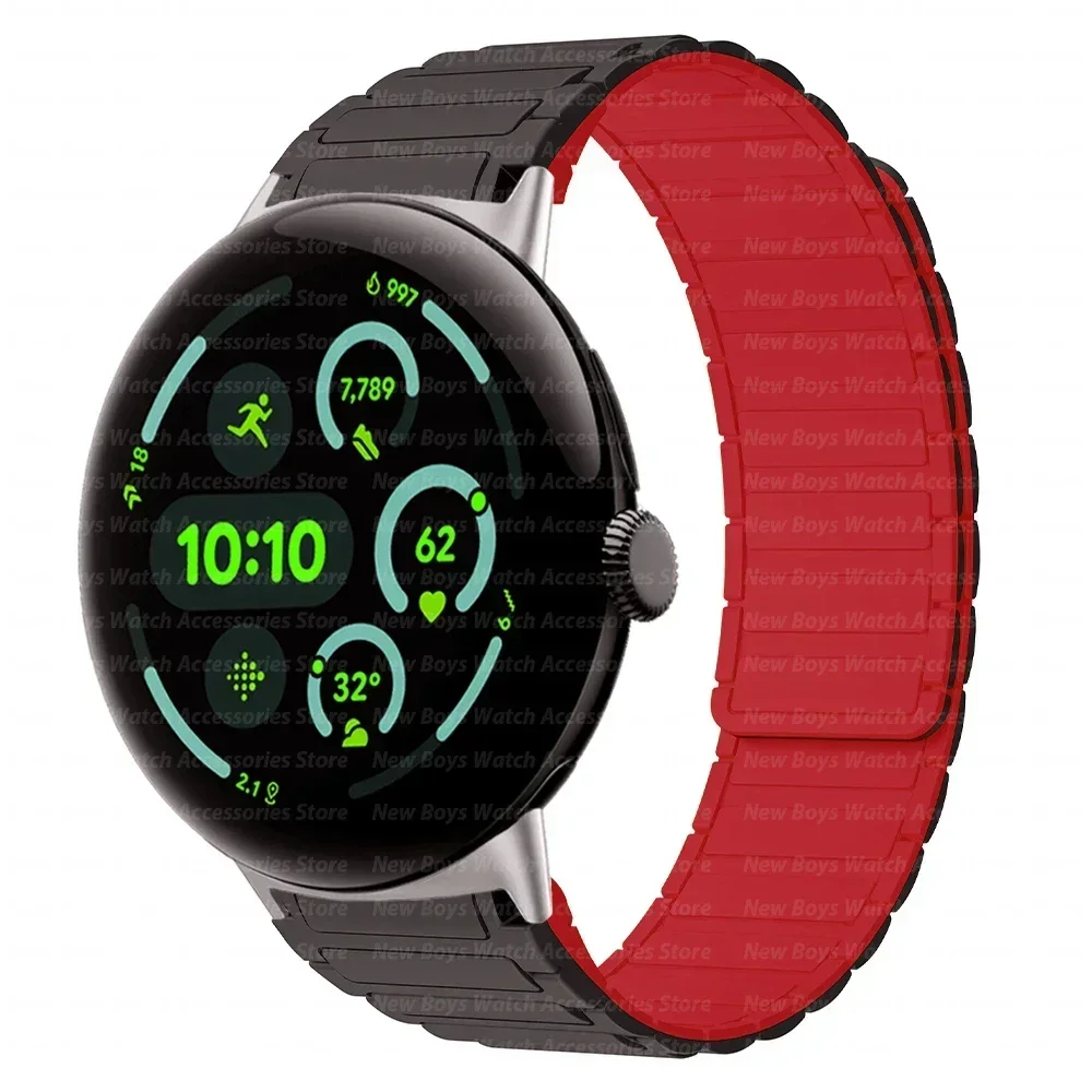 Magnetic Silicone Sport Band Wristband Replacement Bracelet