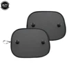 2pcs Black Mesh Car Sunshade Anti-ultraviolet Car Curtain Nylon Mesh Side Window Mesh Car Super Suction Cup 1